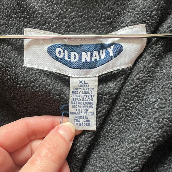 Old Navy | Gray Hooded Windbreaker Jacket - Picture 2 of 9